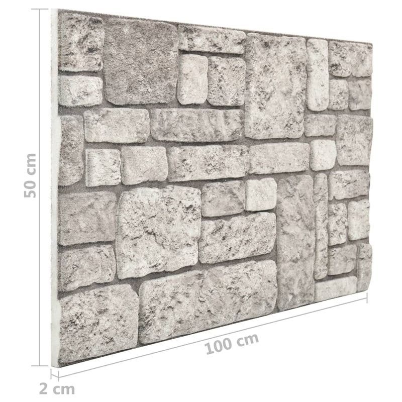 vidaXL 10 db EPS 3D fali panel szürke tégla dizájnnal