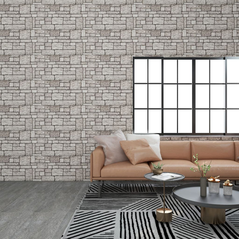 vidaXL 10 db EPS 3D fali panel szürke tégla dizájnnal