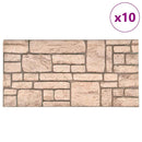 vidaXL 10 db EPS 3D fali panel bézs tégla dizájnnal