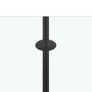 vidaXL 3 paneles fekete ESG zuhanyzó összecsukható ajtóval 130x138 cm