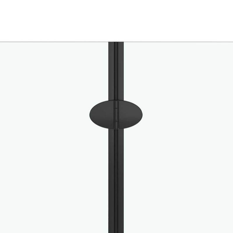 vidaXL 2 paneles fekete ESG zuhanyzó összecsukható ajtóval 120x140 cm