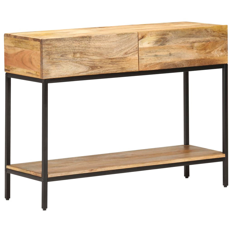 vidaXL tömör mangófa tálalóasztal 100 x 35 x 76 cm