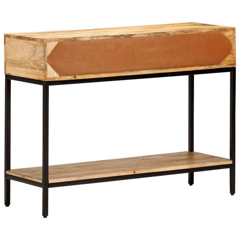 vidaXL tömör mangófa tálalóasztal 100 x 35 x 76 cm