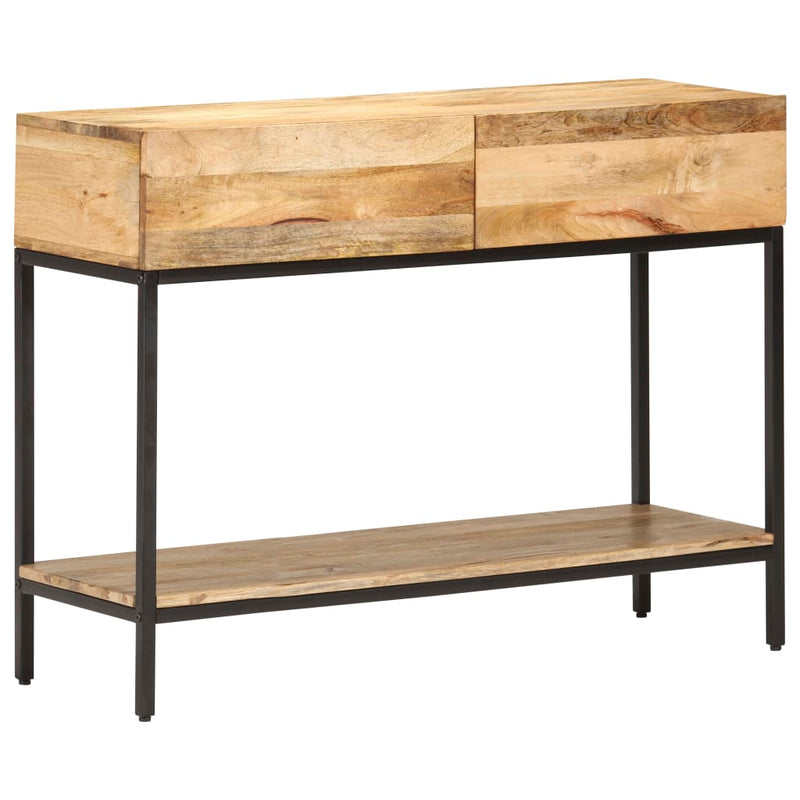 vidaXL tömör mangófa tálalóasztal 100 x 35 x 76 cm