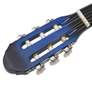 vidaXL kék 4/4-es klasszikus gitár kezdőknek tokkal 39"