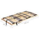 vidaXL 7 zónás 42 léces elektromos ágyrács 80 x 200 cm