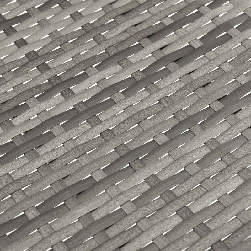 vidaXL 4 db szürke rakásolható polyrattan kültéri szék