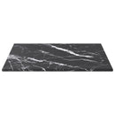 vidaXL fekete edzett üveg asztallap márványdizájnnal 30 x 30 cm 6 mm
