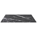 vidaXL fekete edzett üveg asztallap márványdizájnnal 40 x 40 cm 6 mm