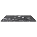vidaXL fekete edzett üveg asztallap márványdizájnnal 80 x 80 cm 6 mm