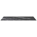vidaXL fekete edzett üveg asztallap márványdizájnnal 100 x 50 cm 6 mm