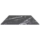 vidaXL fekete edzett üveg asztallap márványdizájnnal 100 x 50 cm 6 mm