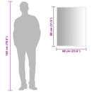 vidaXL fehér tükör 80 x 60 cm