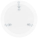 vidaXL 2 szintes átlátszó edzett üveg kisasztal 38 cm