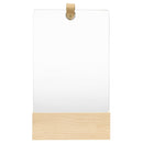 vidaXL tömör fenyőfa fali tükör 23 x 39,5 cm