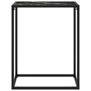 vidaXL fekete edzett üveg tálalóasztal 60 x 35 x 75 cm