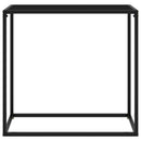 vidaXL fekete edzett üveg tálalóasztal 80 x 35 x 75 cm
