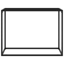 vidaXL fekete edzett üveg tálalóasztal 100 x 35 x 75 cm
