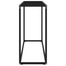 vidaXL fekete edzett üveg tálalóasztal 100 x 35 x 75 cm