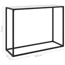 vidaXL fehér edzett üveg tálalóasztal 100 x 35 x 75 cm