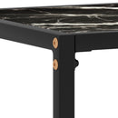 vidaXL fekete edzett üveg tálalóasztal 100 x 35 x 75 cm