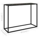vidaXL fekete edzett üveg tálalóasztal 100 x 35 x 75 cm