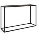 vidaXL fekete edzett üveg tálalóasztal 120 x 35 x 75 cm