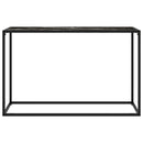 vidaXL fekete edzett üveg tálalóasztal 120 x 35 x 75 cm