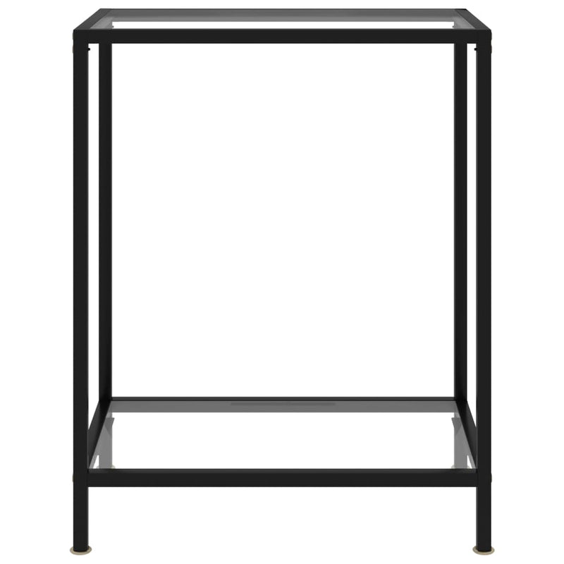 vidaXL átlátszó edzett üveg tálalóasztal 60 x 35 x 75 cm