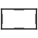 vidaXL átlátszó edzett üveg tálalóasztal 60 x 35 x 75 cm