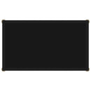 vidaXL fekete edzett üveg tálalóasztal 60 x 35 x 75 cm