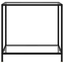 vidaXL átlátszó edzett üveg tálalóasztal 80 x 35 x 75 cm