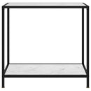 vidaXL fehér edzett üveg tálalóasztal 80 x 35 x 75 cm