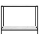 vidaXL fehér edzett üveg tálalóasztal 100 x 35 x 75 cm