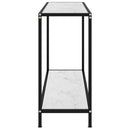 vidaXL fehér edzett üveg tálalóasztal 100 x 35 x 75 cm