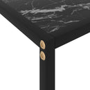 vidaXL fekete edzett üveg tálalóasztal 100 x 35 x 75 cm