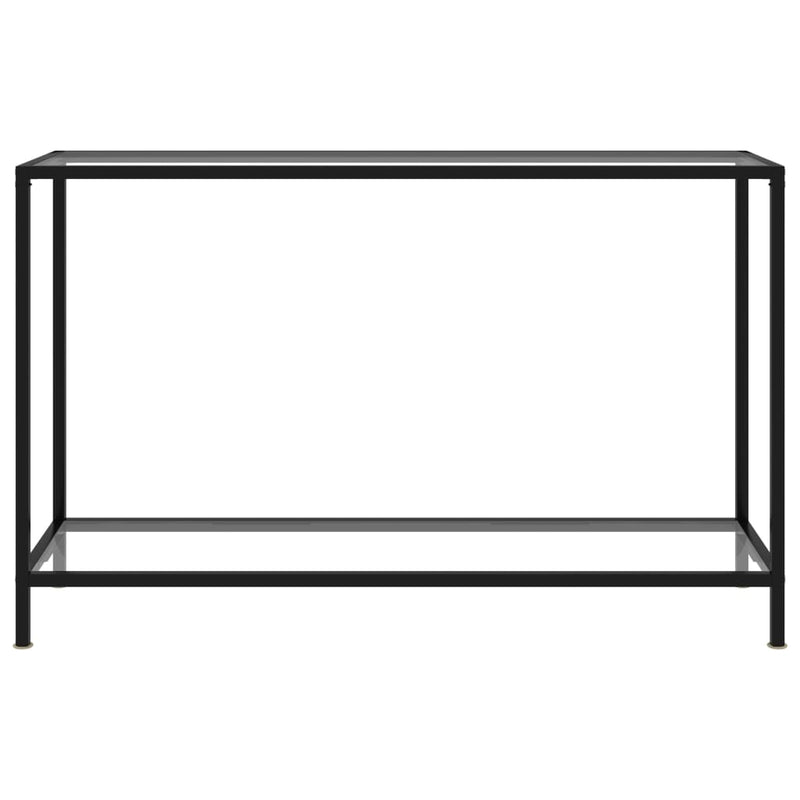 vidaXL átlátszó edzett üveg tálalóasztal 120 x 35 x 75 cm