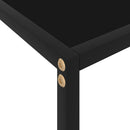 vidaXL fekete edzett üveg tálalóasztal 120 x 35 x 75 cm