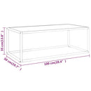 vidaXL fekete dohányzóasztal fehér márvány mintás üveggel 100x50x35 cm