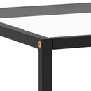 vidaXL fekete dohányzóasztal edzett üveggel 120 x 60 x 35 cm