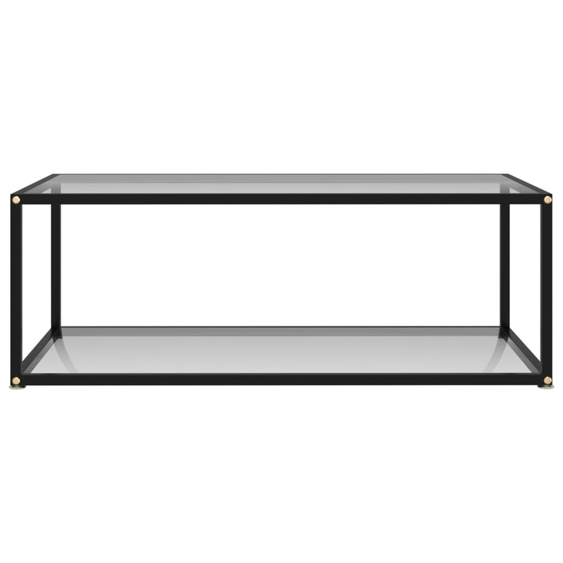 vidaXL átlátszó edzett üveg dohányzóasztal 100 x 50 x 35 cm