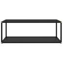 322898 vidaXL Coffee Table Black 100x50x35 cm Tempered Glass