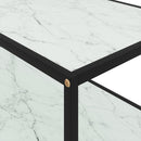 vidaXL fehér edzett üveg dohányzóasztal 100 x 50 x 35 cm
