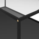 vidaXL átlátszó és fekete edzett üveg dohányzóasztal 120 x 60 x 35 cm