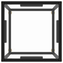 vidaXL fekete dohányzóasztal edzett üveggel 40 x 40 x 50 cm