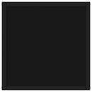 vidaXL fekete dohányzóasztal fekete üveggel 40 x 40 x 50 cm