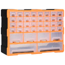 vidaXL többfiókos szervező 38 fiókkal 52 x 16 x 37,5 cm