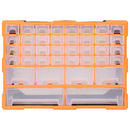 vidaXL többfiókos szervező 38 fiókkal 52 x 16 x 37,5 cm
