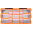 vidaXL többfiókos szervező 22 fiókkal 49 x 16 x 25,5 cm