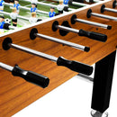 vidaXL világosbarna és fekete csocsóasztal 60 kg 140 x 74,5 x 87,5 cm